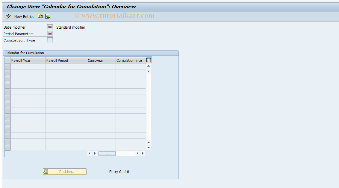 SAP TCode S_AHR_61000179 - IMG-Aktivität: OHAU0902