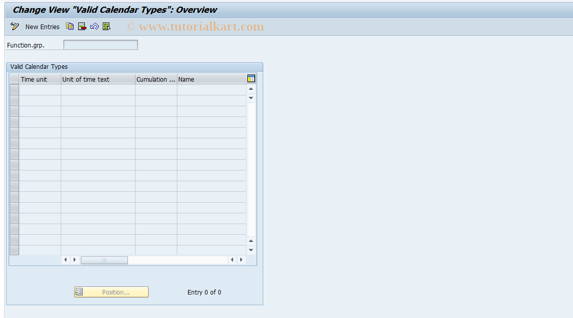 SAP TCode S_AHR_61000182 - IMG-Aktivität: OHAU0912