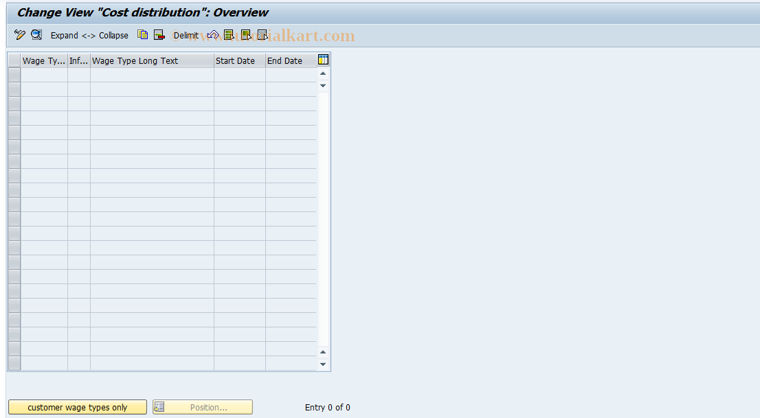 SAP TCode S_AHR_61000190 - IMG-Aktivität: OHAUKL000