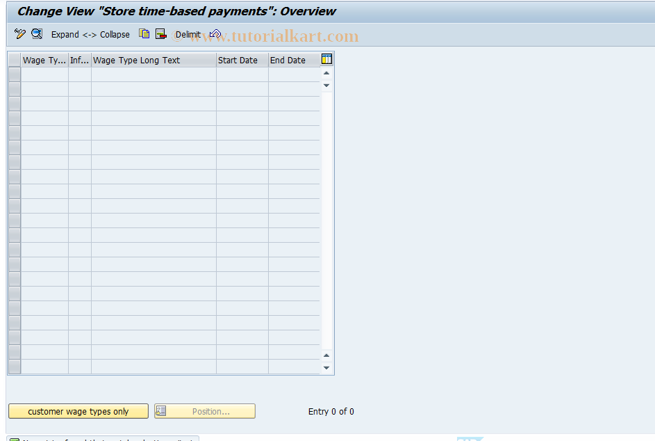 SAP TCode S_AHR_61000193 - IMG-Aktivität: OHAUSL001