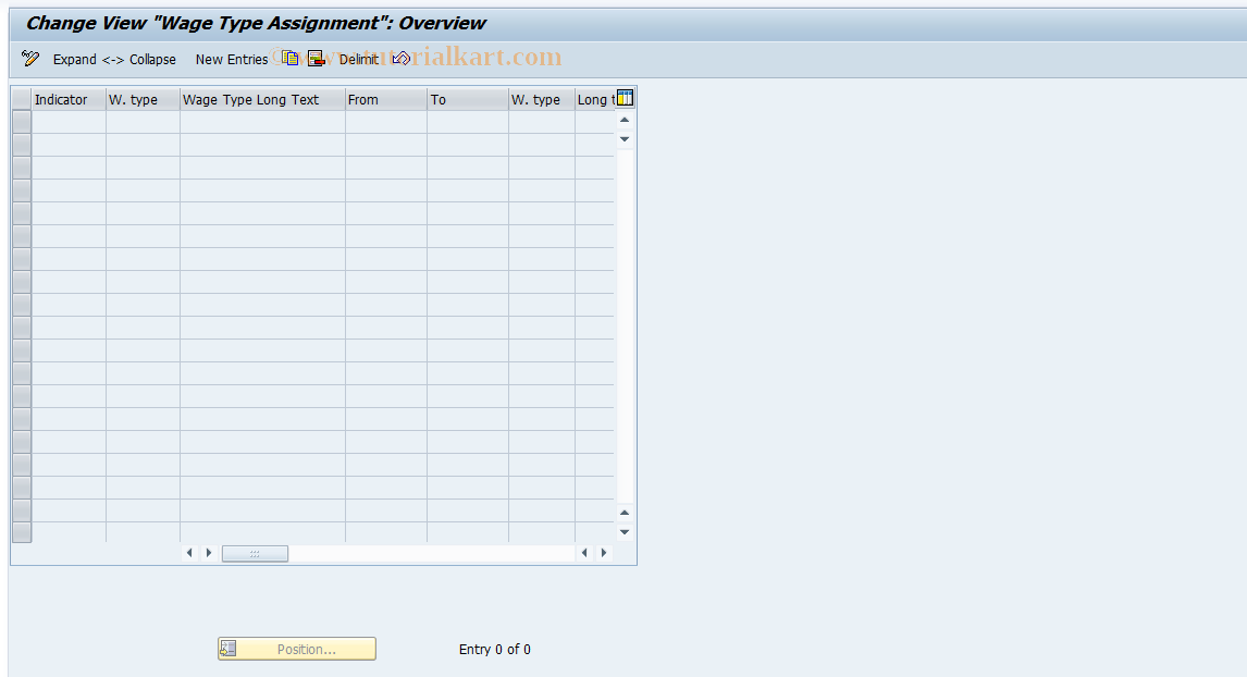 SAP TCode S_AHR_61000195 - IMG-Aktivität: OHAU1016