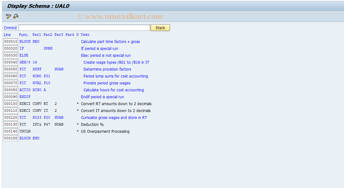 SAP TCode S_AHR_61000198 - IMG-Aktivität: OHAUR1029