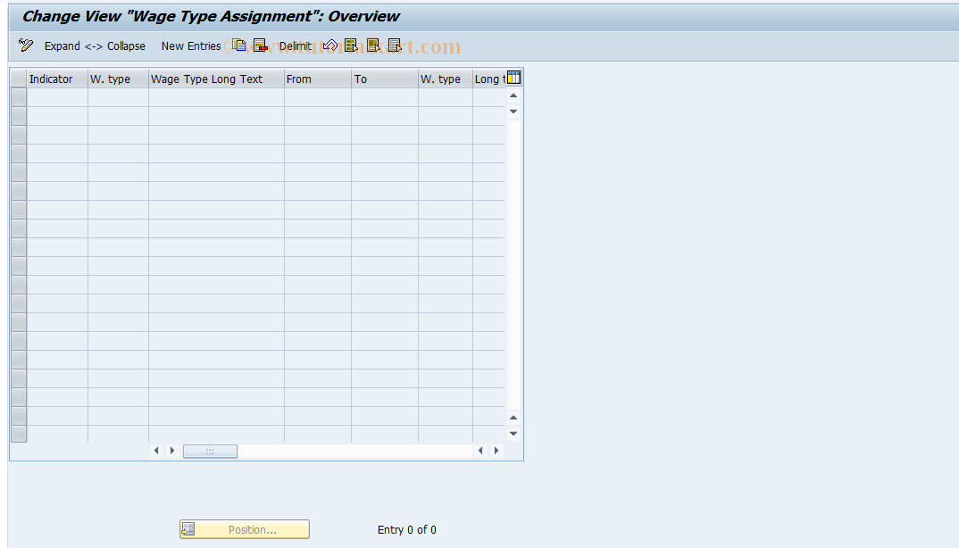 SAP TCode S_AHR_61000203 - IMG-Aktivität: OHAUR1021