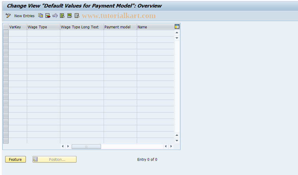 SAP TCode S_AHR_61000208 - IMG-Aktivität: OHIU1014