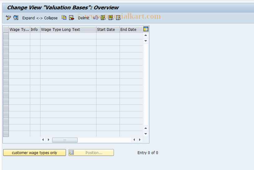 SAP TCode S_AHR_61000215 - IMG-Aktivität: OHAUBW019