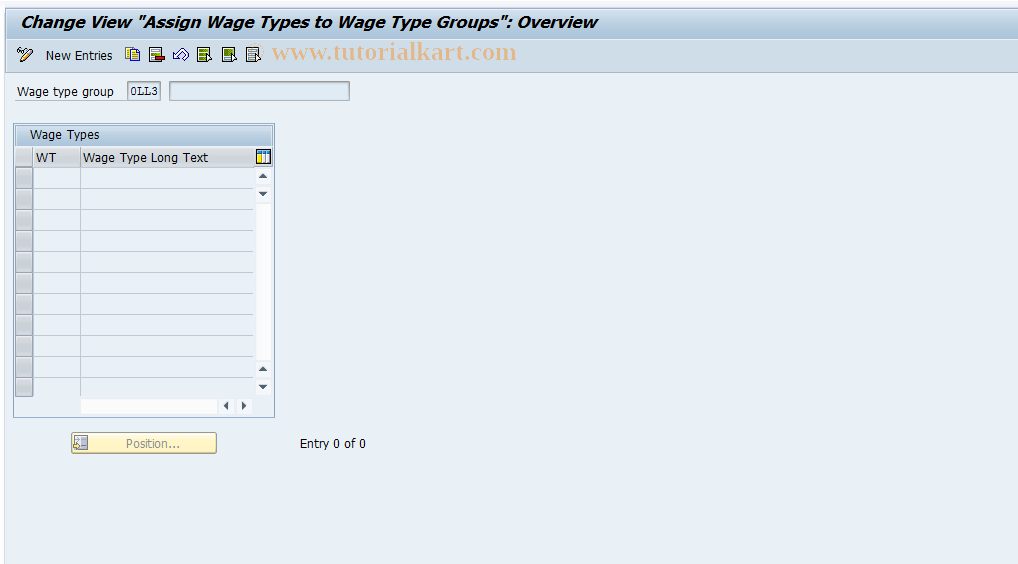 SAP TCode S_AHR_61000221 - IMG-Aktivität: OHAUIW065