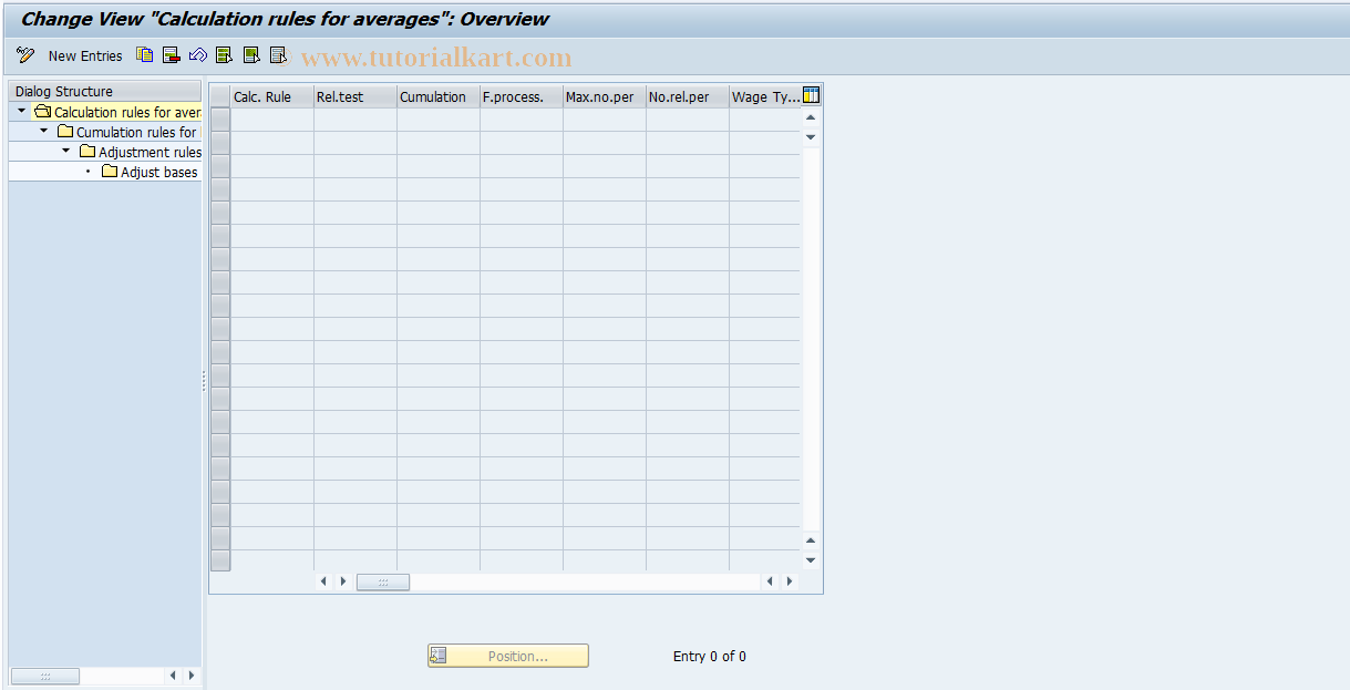 SAP TCode S_AHR_61000224 - IMG-Aktivität: OHAUAV511B