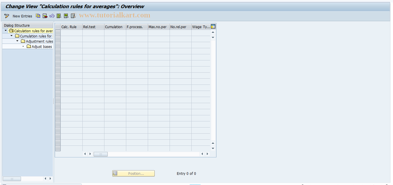 SAP TCode S_AHR_61000225 - IMG-Aktivität: OHAUAV511C