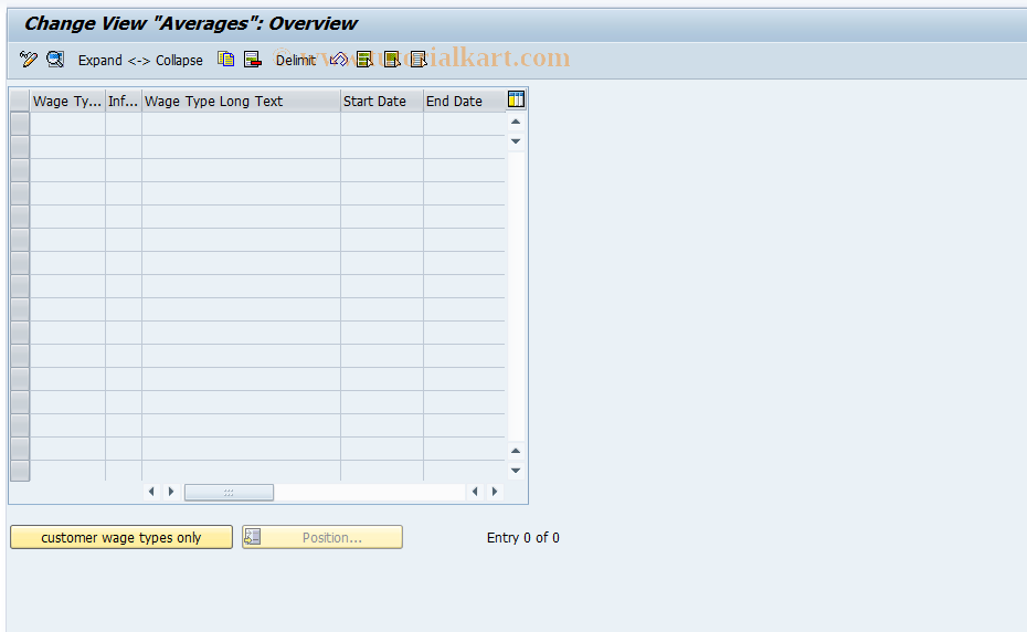 SAP TCode S_AHR_61000243 - IMG-Aktivität: OHAUIW082