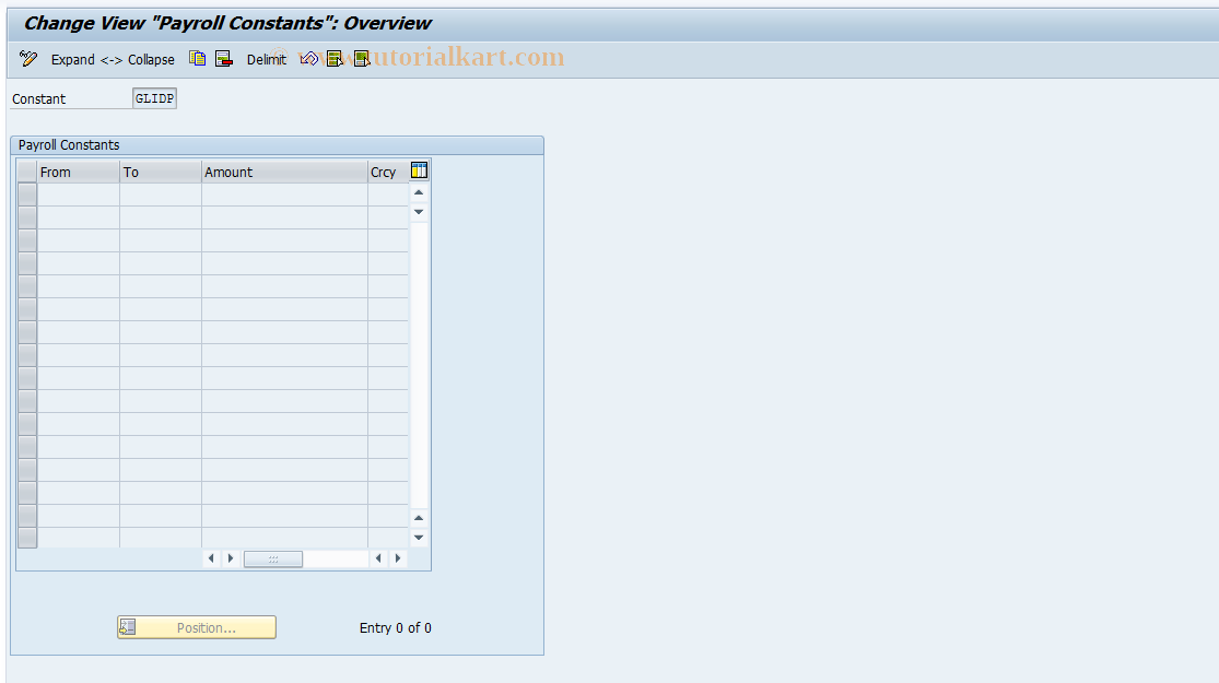 SAP TCode S_AHR_61000249 - IMG-Aktivität: OHAUSBEN110