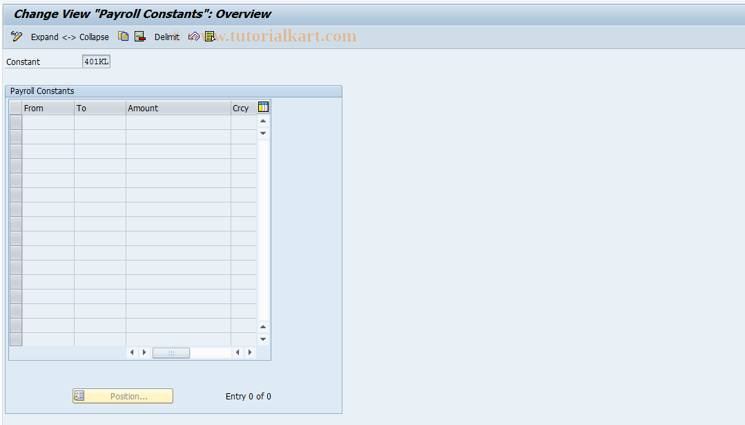 SAP TCode S_AHR_61000251 - IMG-Aktivität: OHAUSBEN120