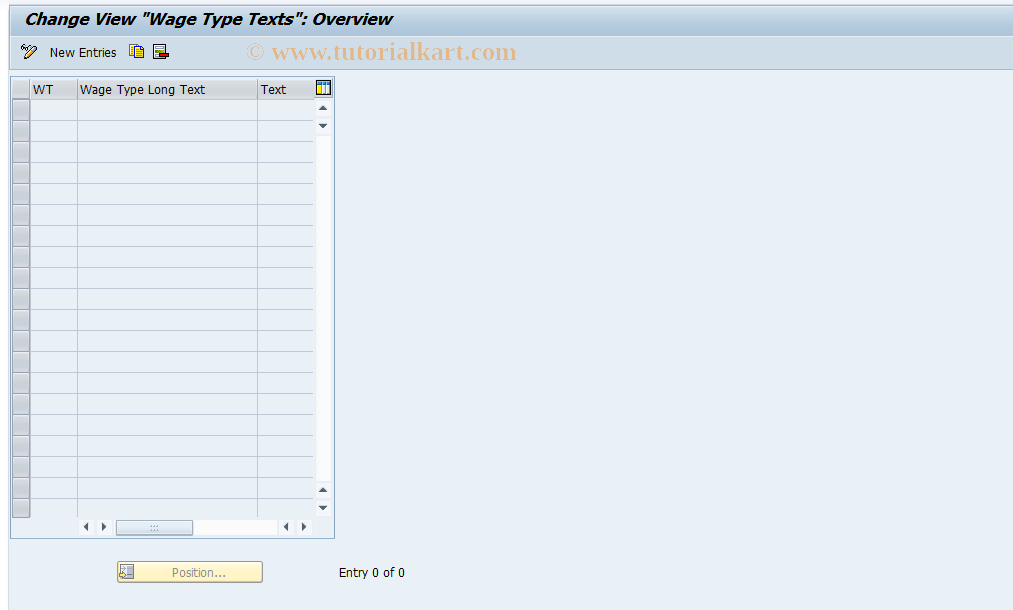 SAP TCode S_AHR_61000260 - IMG-Aktivität: OHAUUM102