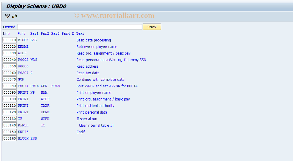 SAP TCode S_AHR_61000264 - IMG-Aktivität: OHAUTX0012