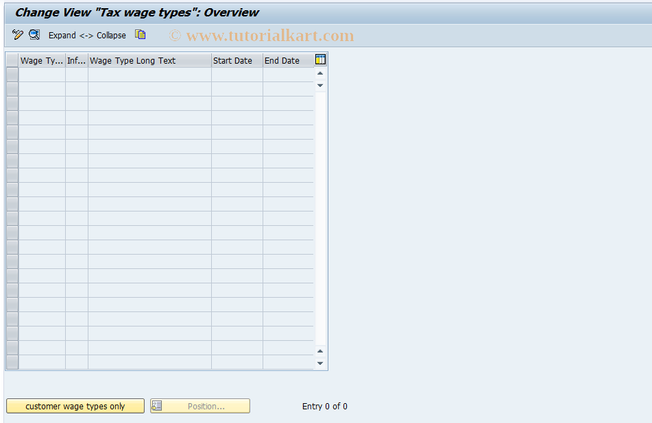 SAP TCode S_AHR_61000270 - IMG-Aktivität: OHAUTX001