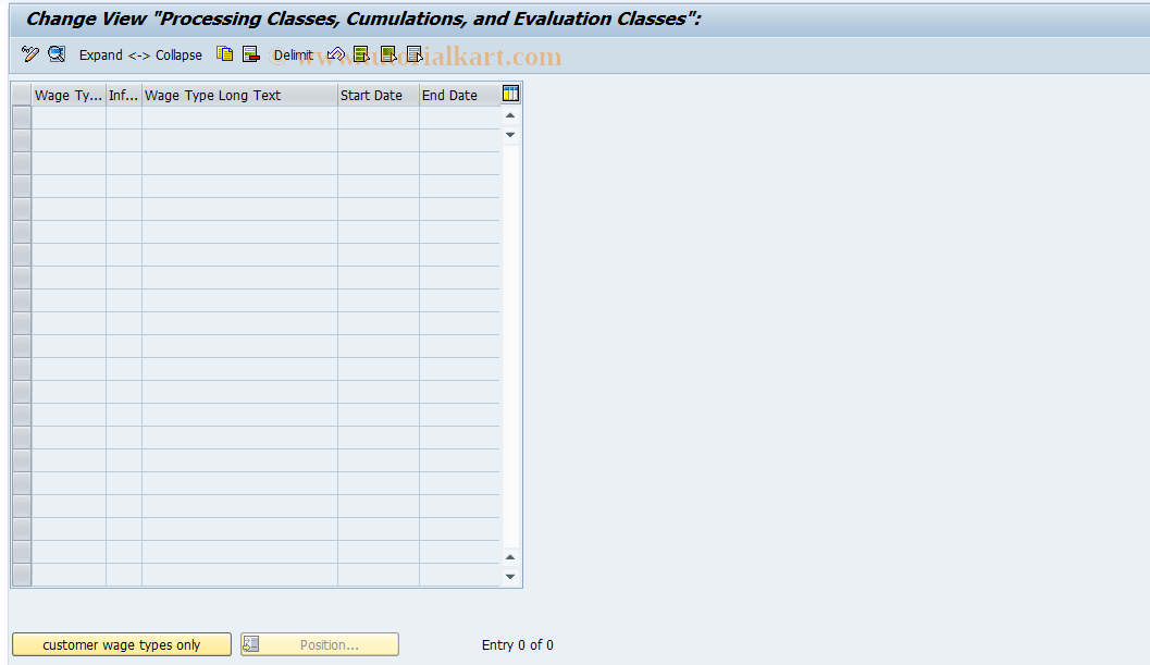 SAP TCode S_AHR_61000273 - IMG-Aktivität: OHAUTX001B