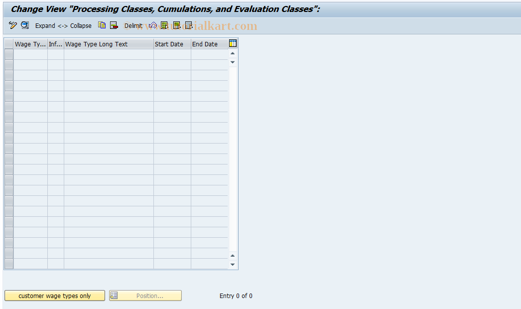 SAP TCode S_AHR_61000277 - IMG-Aktivität: OHAU1045