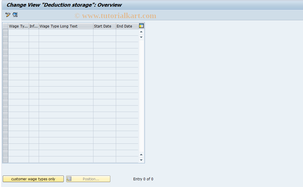 SAP TCode S_AHR_61000278 - IMG-Aktivität: OHAU1043