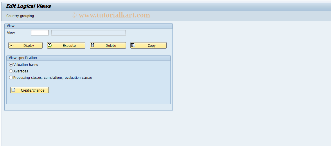 SAP TCode S_AHR_61000279 - IMG-Aktivität: OHAUUM105