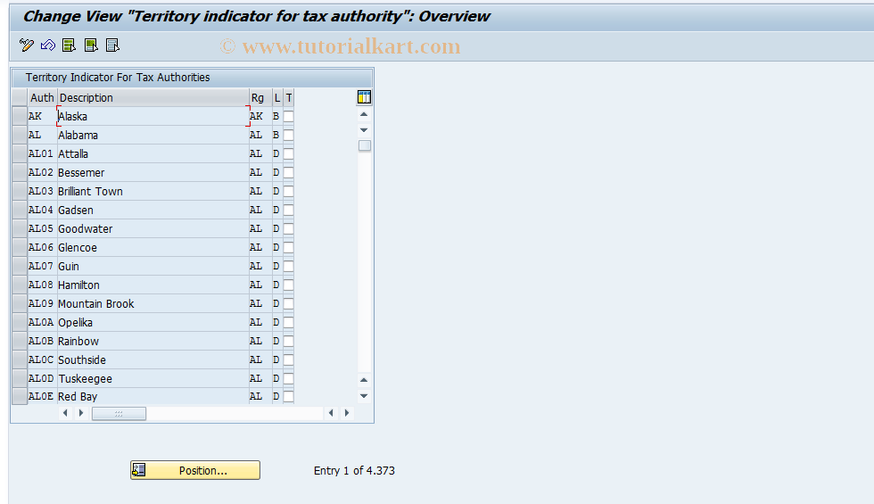 SAP TCode S_AHR_61000292 - IMG-Aktivität: OHAUTX00311C