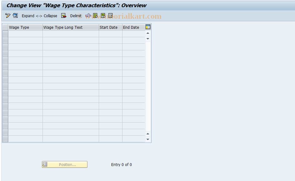 SAP TCode S_AHR_61000297 - IMG-Aktivität: OHAUUM103