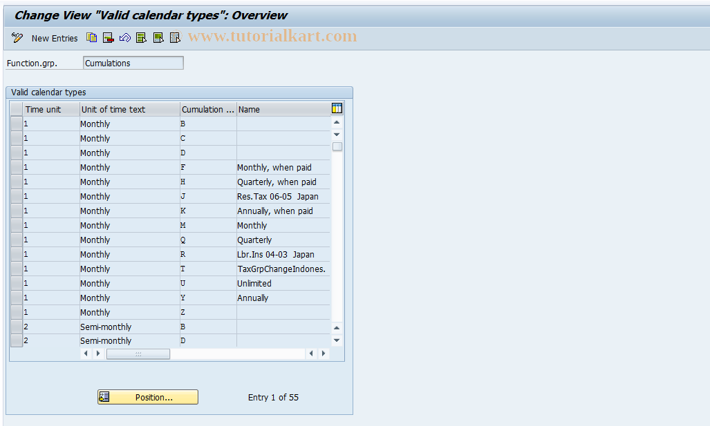 SAP TCode S_AHR_61000373 - IMG-Activity: OHAVE_0912