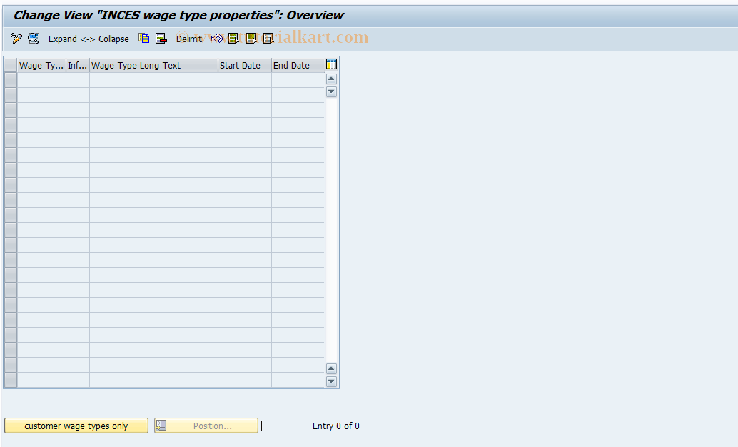 SAP TCode S_AHR_61000374 - IMG-Activity: OHAVEIN402