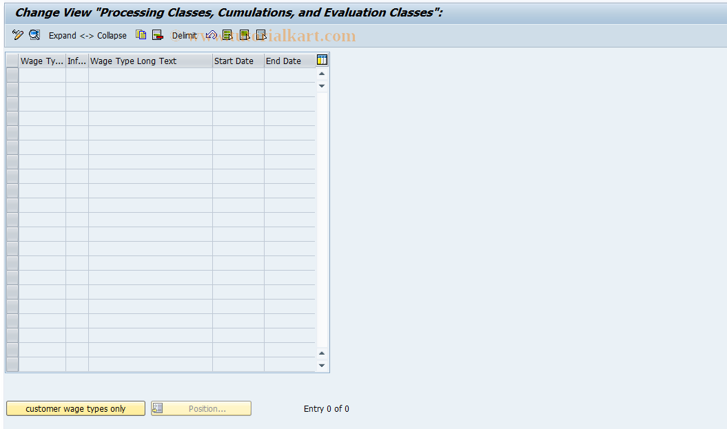 SAP TCode S_AHR_61000422 - IMG-Activity: OHAARLG001