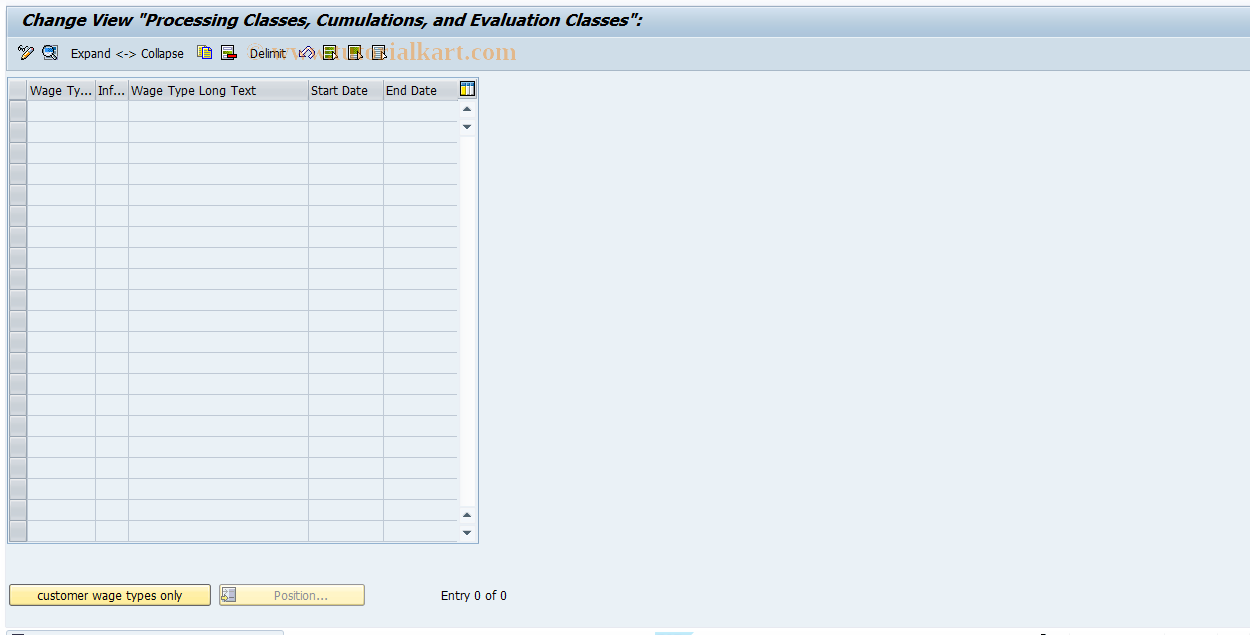 SAP TCode S_AHR_61000425 - IMG-Activity: OHAARNE002