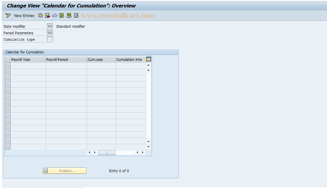 SAP TCode S_AHR_61000430 - IMG-Activity: OHAAR_0902