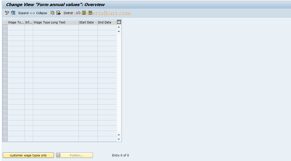 SAP TCode S_AHR_61000432 - IMG-Activity: OHAVE_JW000