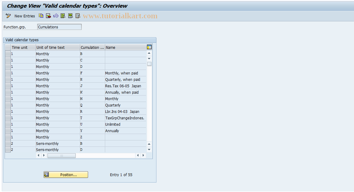 SAP TCode S_AHR_61000434 - IMG-Activity: OHAAR_0912