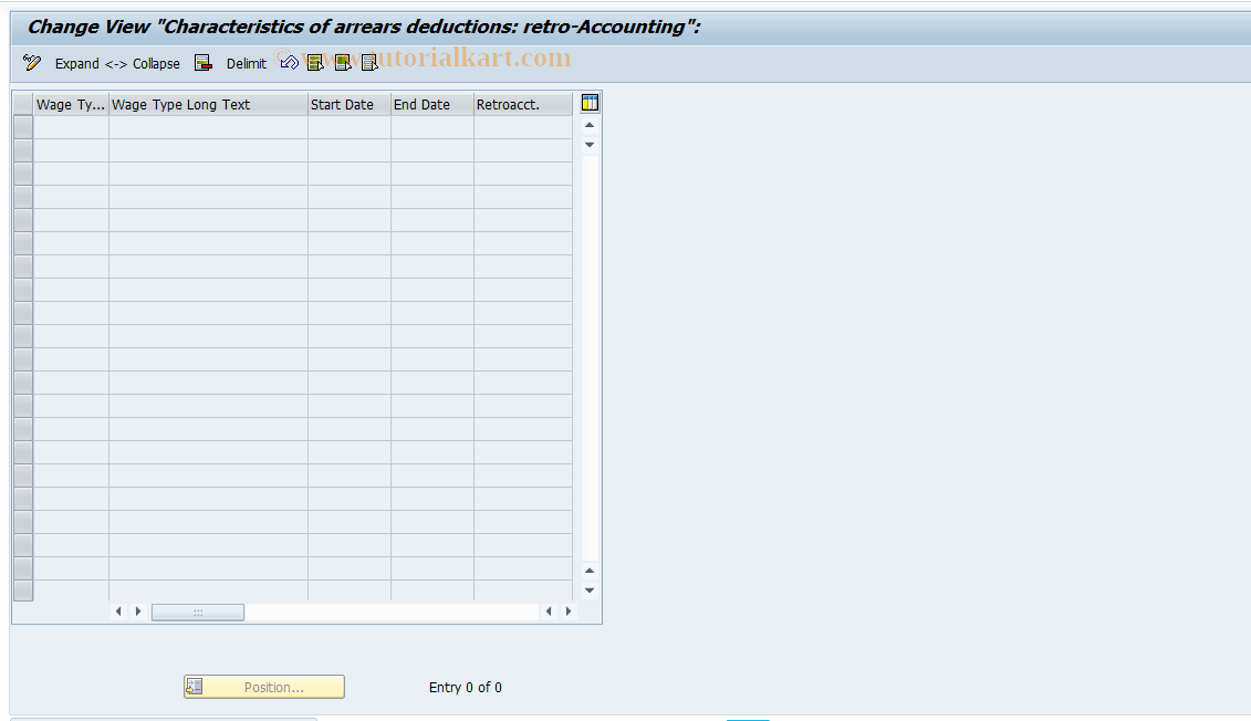 SAP TCode S_AHR_61000454 - IMG Activity: OHAMX_DE1044