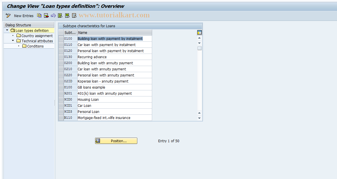 SAP TCode S_AHR_61000466 - IMG-Activity: OHAVE_DL031