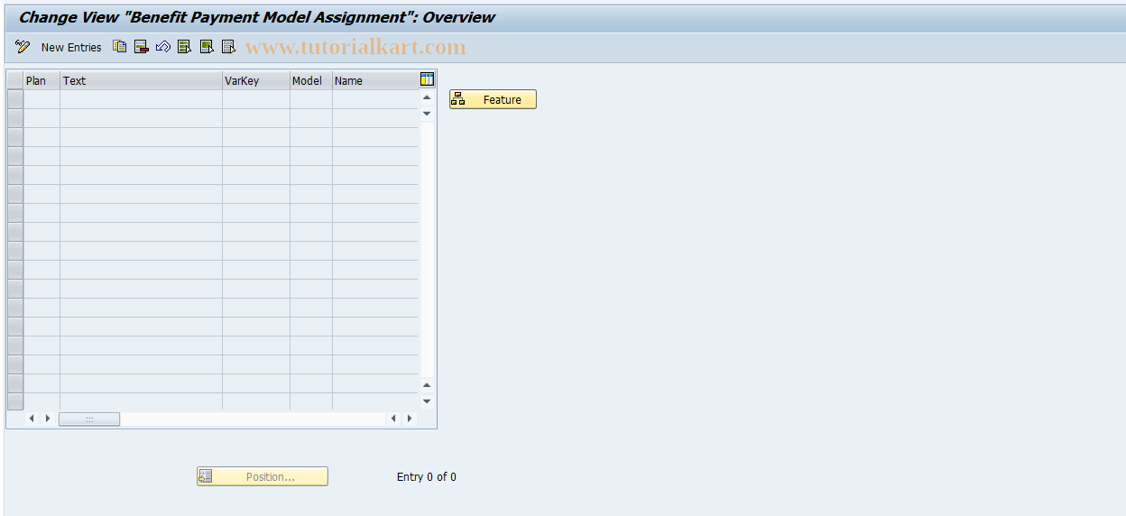SAP TCode S_AHR_61000474 - IMG Activity: OHAMX_BEN004