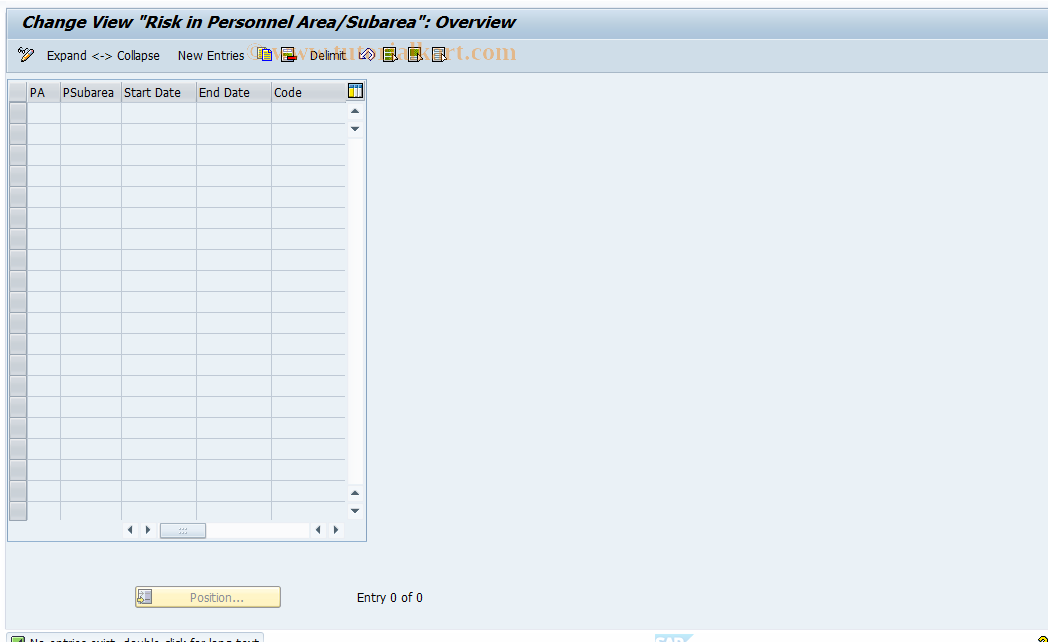 SAP TCode S_AHR_61000489 - IMG-Activity: OHAVESI504