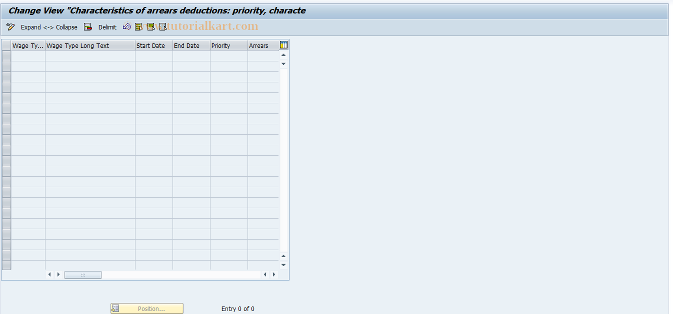 SAP TCode S_AHR_61000494 - IMG Activity: OHAMX_DE1041