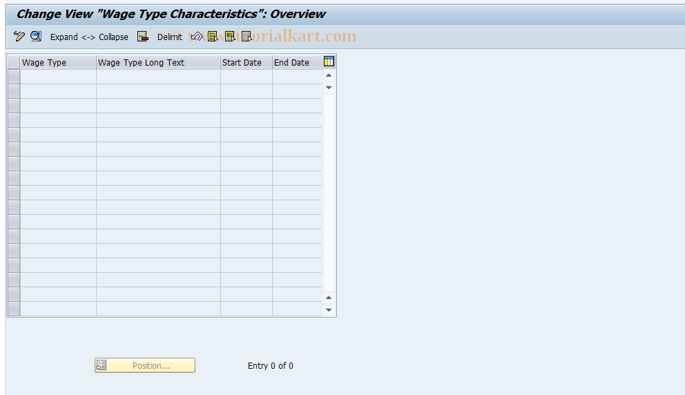 SAP TCode S_AHR_61000500 - IMG Activity: OHAMX_PE433