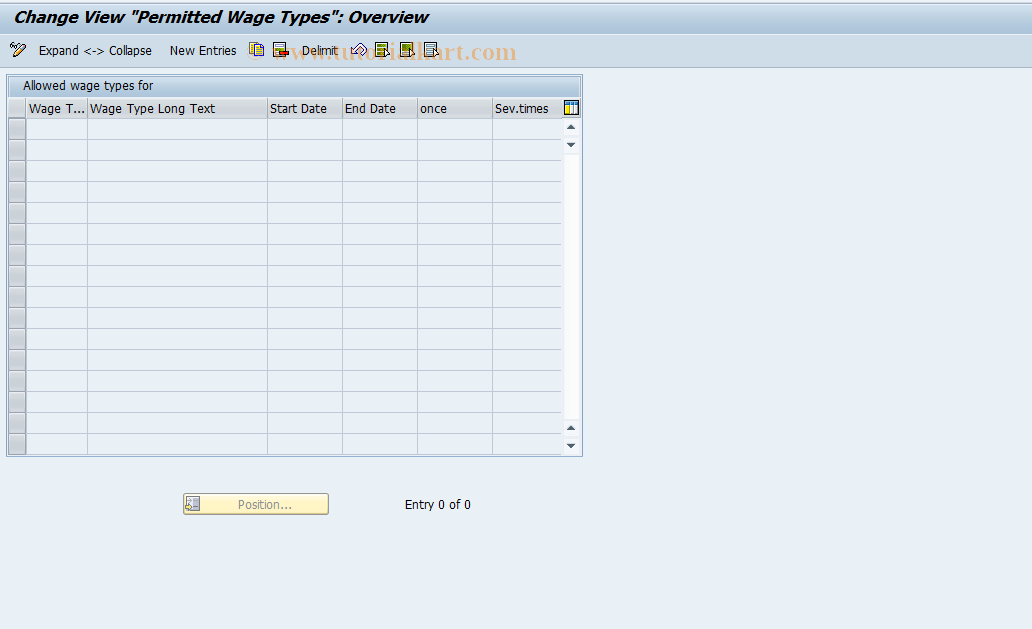 SAP TCode S_AHR_61000506 - IMG Activity: OHAMX_PE322