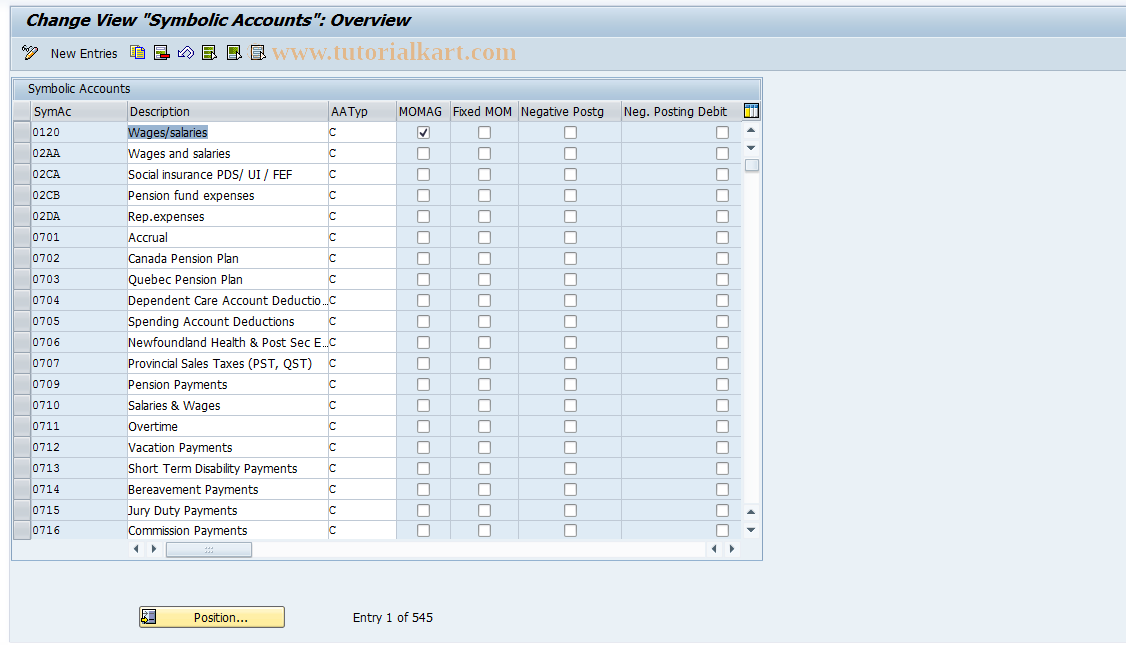 SAP TCode S_AHR_61000535 - IMG-Activity: OHAVE_RI042