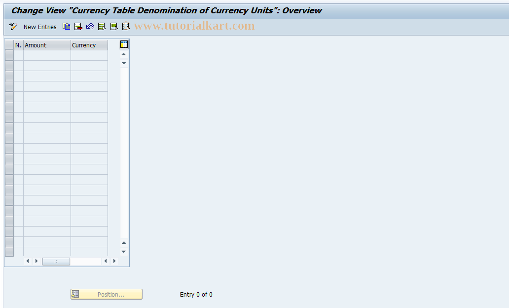 SAP TCode S_AHR_61000538 - IMG-Activity: OHAAR_MZ001