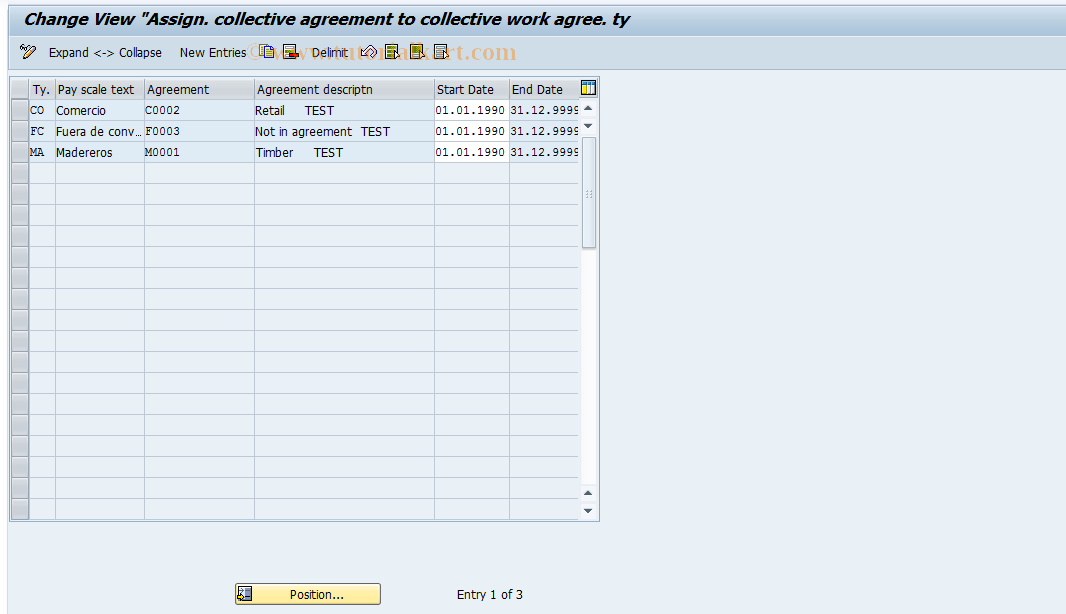 SAP TCode S_AHR_61000552 - IMG-Activity: OHAARIN023