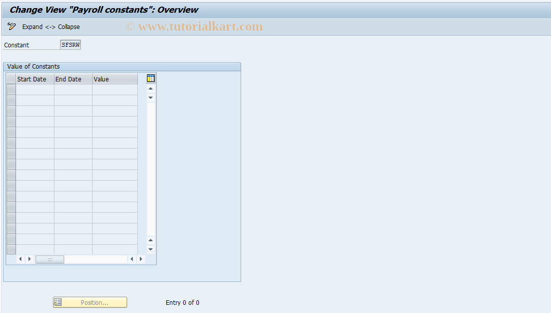 SAP TCode S_AHR_61000576 - IMG-Activity: OHABR_SF006