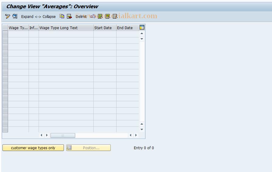 SAP TCode S_AHR_61000604 - IMG-Activity: OHAARSA002