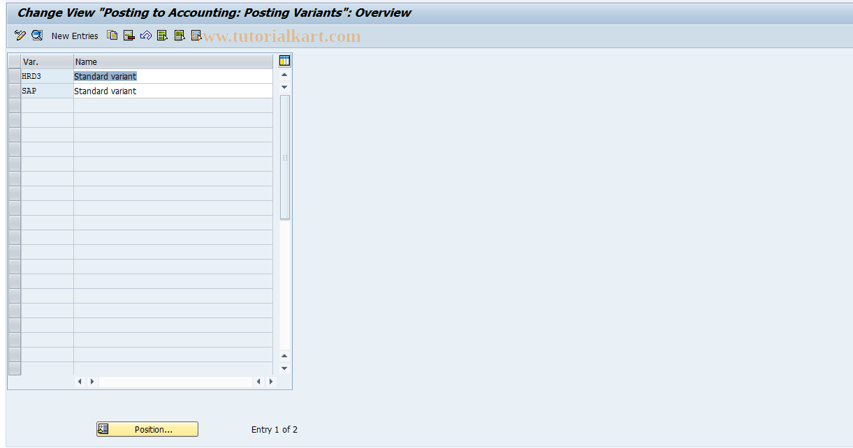 SAP TCode S_AHR_61000625 - IMG-Activity: OHAVE_RI071