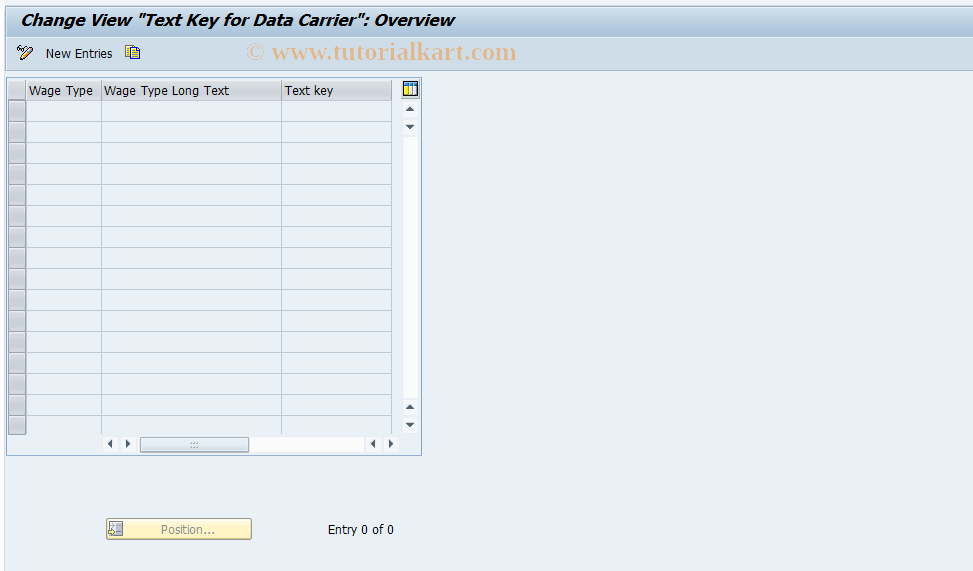 SAP TCode S_AHR_61000626 - IMG-Activity: OHAMX_DT004