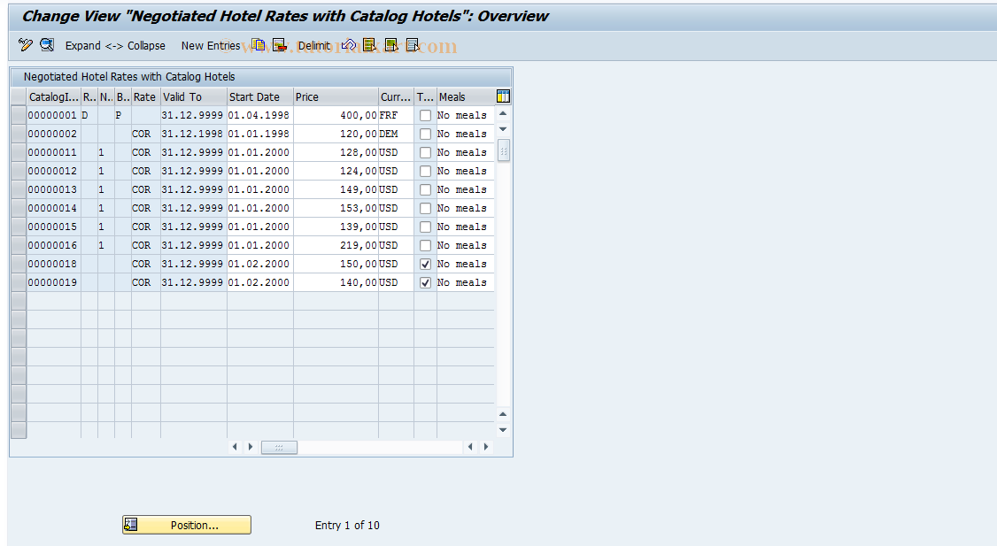 SAP TCode S_AHR_61000633 - IMG Activity: OFTP_NF_001_04