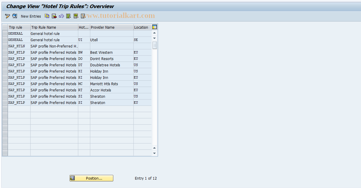 SAP TCode S_AHR_61000649 - IMG Activity: OFTP_PR_001_02_02