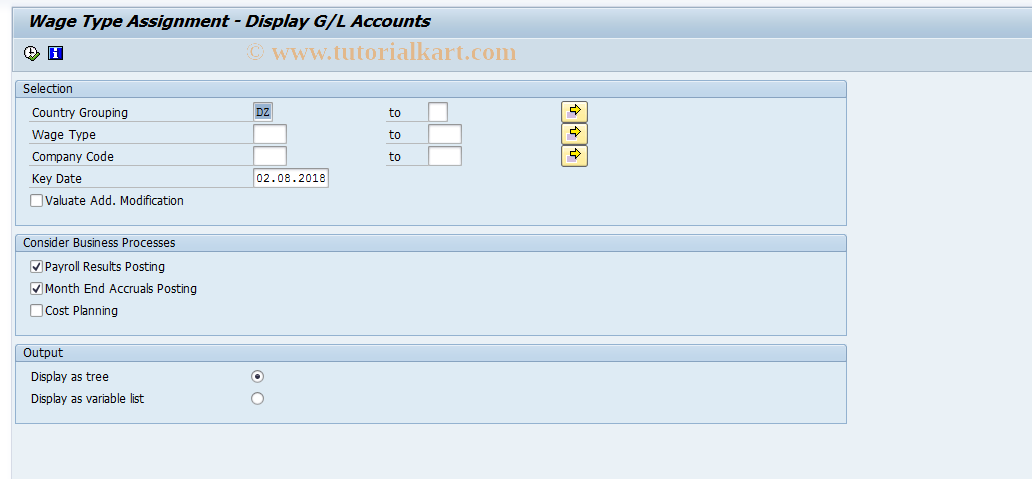 SAP TCode S_AHR_61000651 - IMG-Activity: OHAVE_RI062