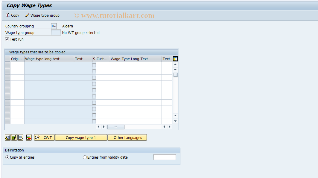 SAP TCode S_AHR_61000661 - IMG-Activity: OHABR_DE1046