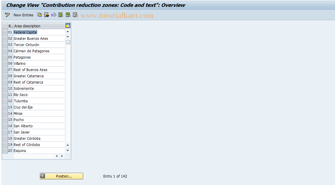 SAP TCode S_AHR_61000717 - IMG-Activity: OHAARSS014